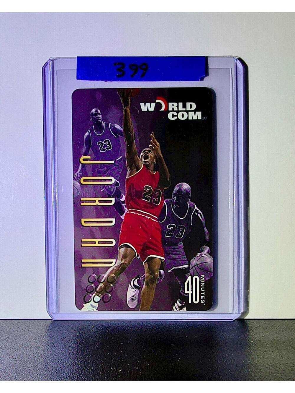Michael Jordan 1996-97 Worldcom 40 Minutes Phone Card Chicago Bulls